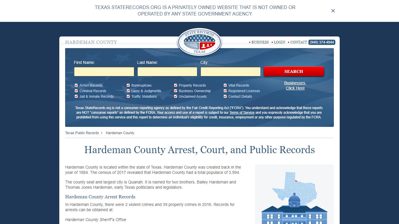 Hardeman County Arrest, Court, and Public Records