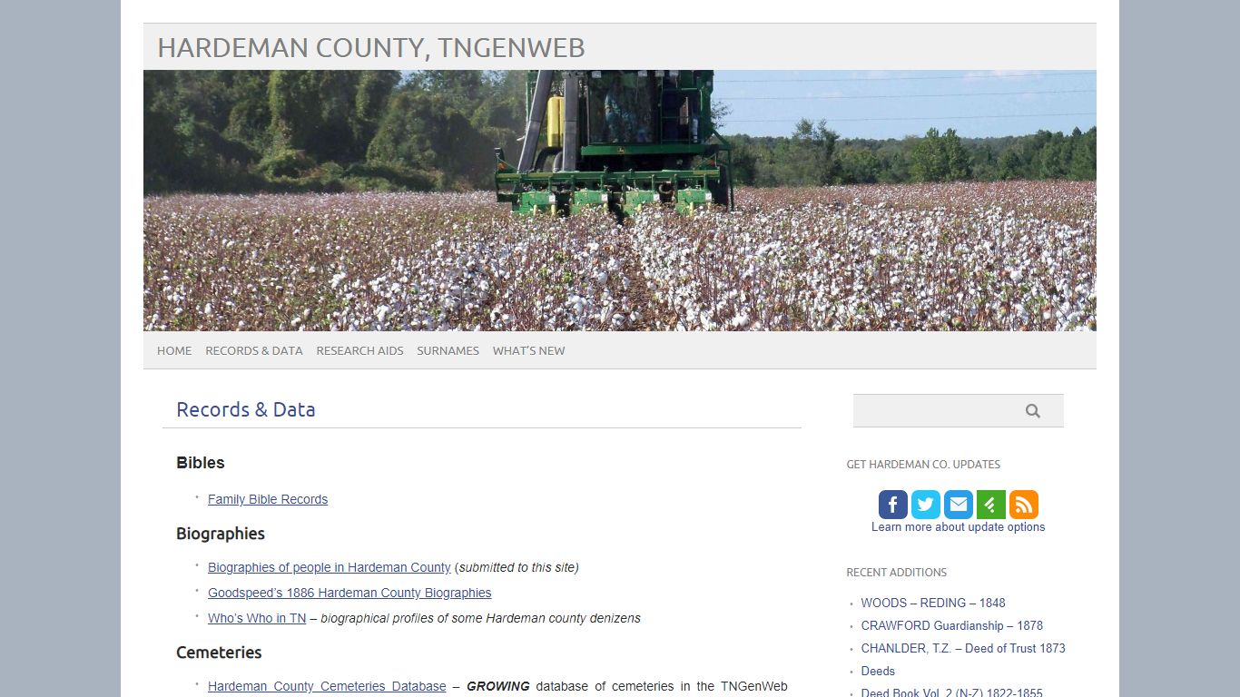 Records & Data – Hardeman County, TNGenWeb